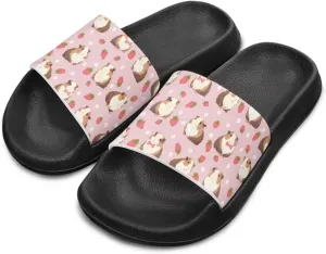Girls Slide Sandals Summer Shoes for Kids Open Toe Beach Slides Lightweight Non Slip Shower Slippers