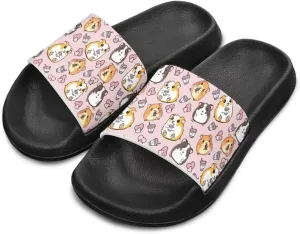 Girls Slide Sandals Summer Shoes for Kids Open Toe Beach Slides Lightweight Non Slip Shower Slippers