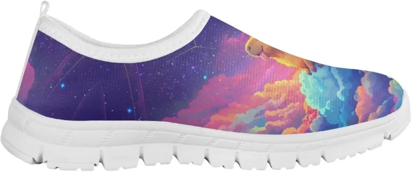 Girls Tennis Shoes Cute Little Kid Slip On Sneakers School Running Shoes