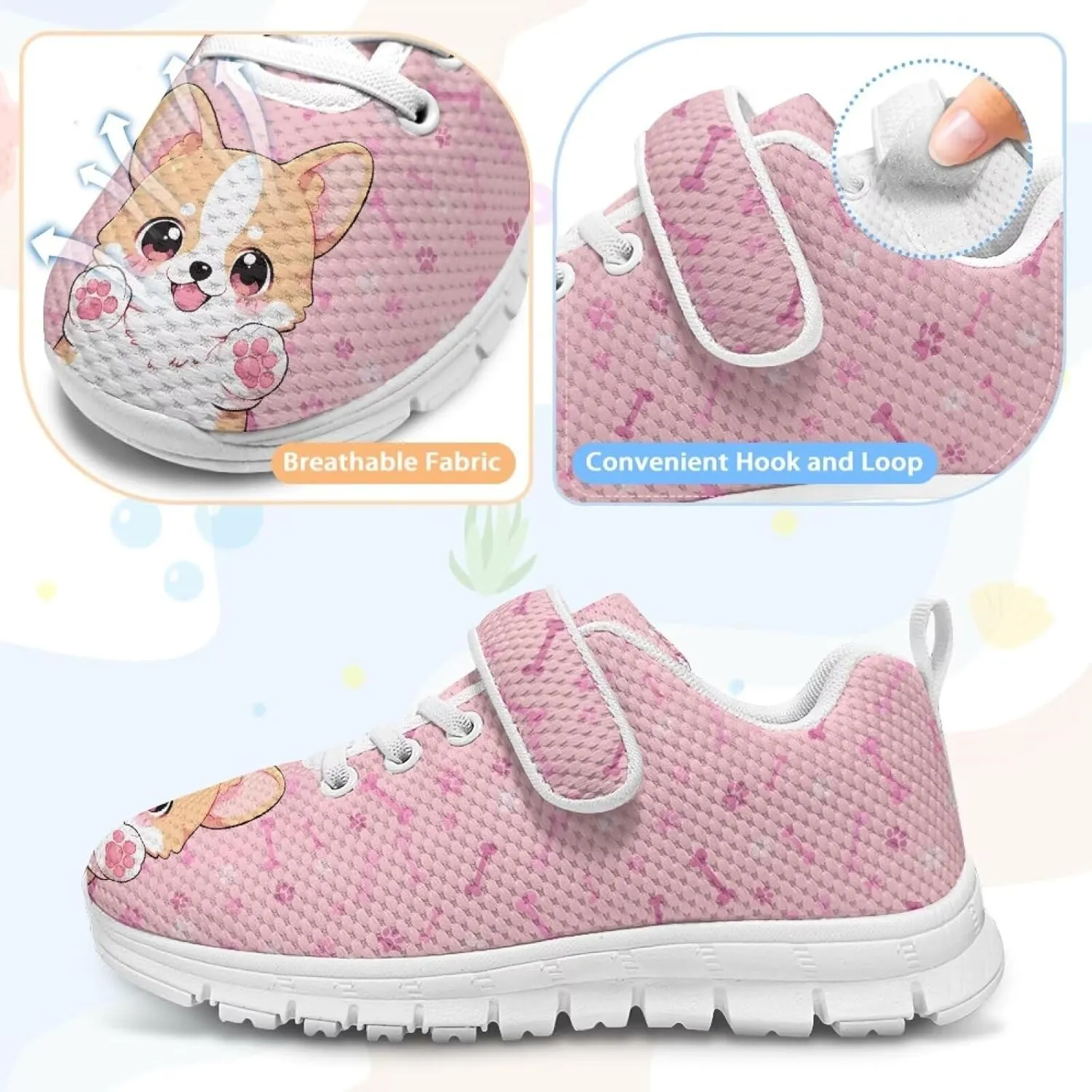 Girls Tennis Shoes Kids School Sneakers Trendy Running Athletic Shoes