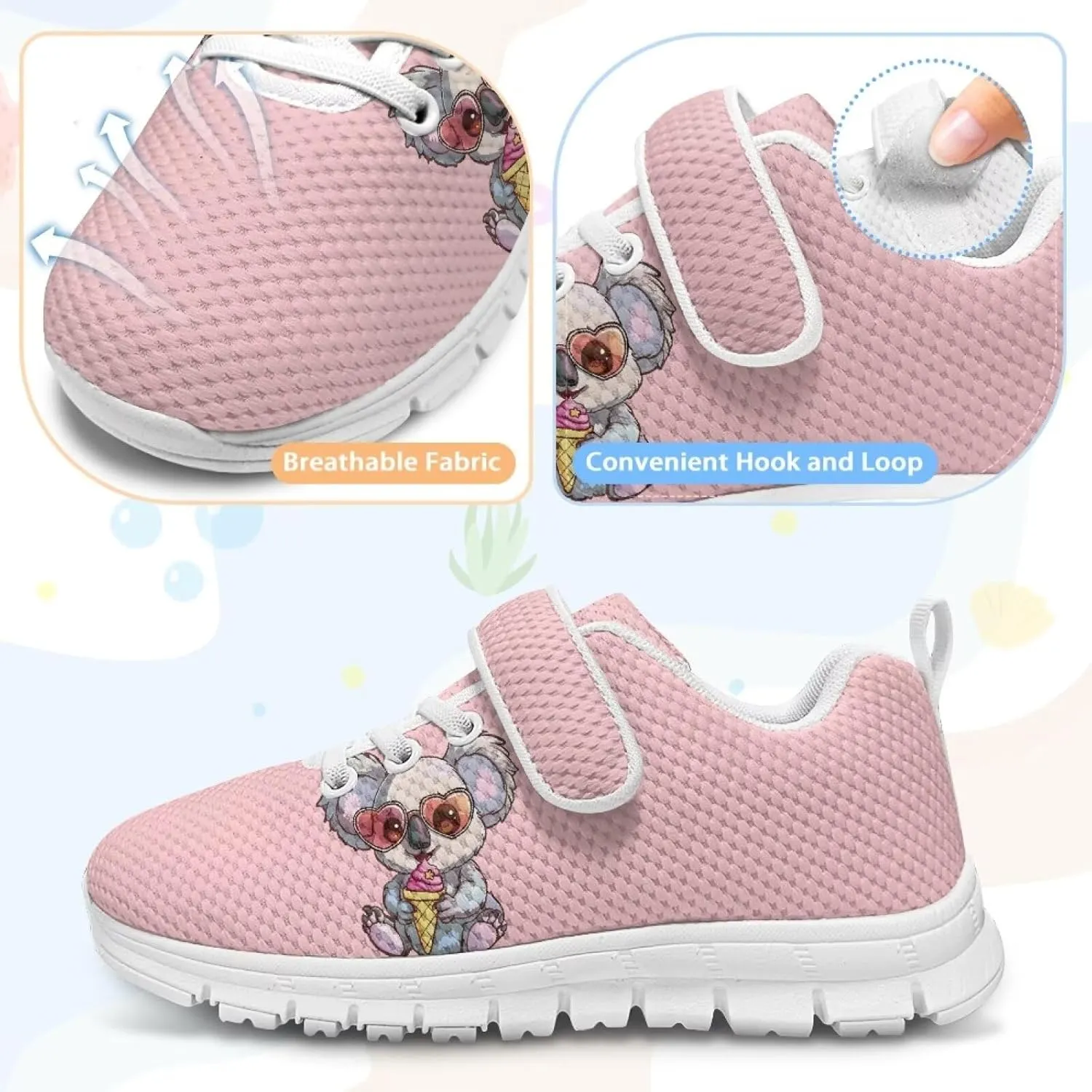 Girls Tennis Shoes Kids School Sneakers Trendy Running Athletic Shoes