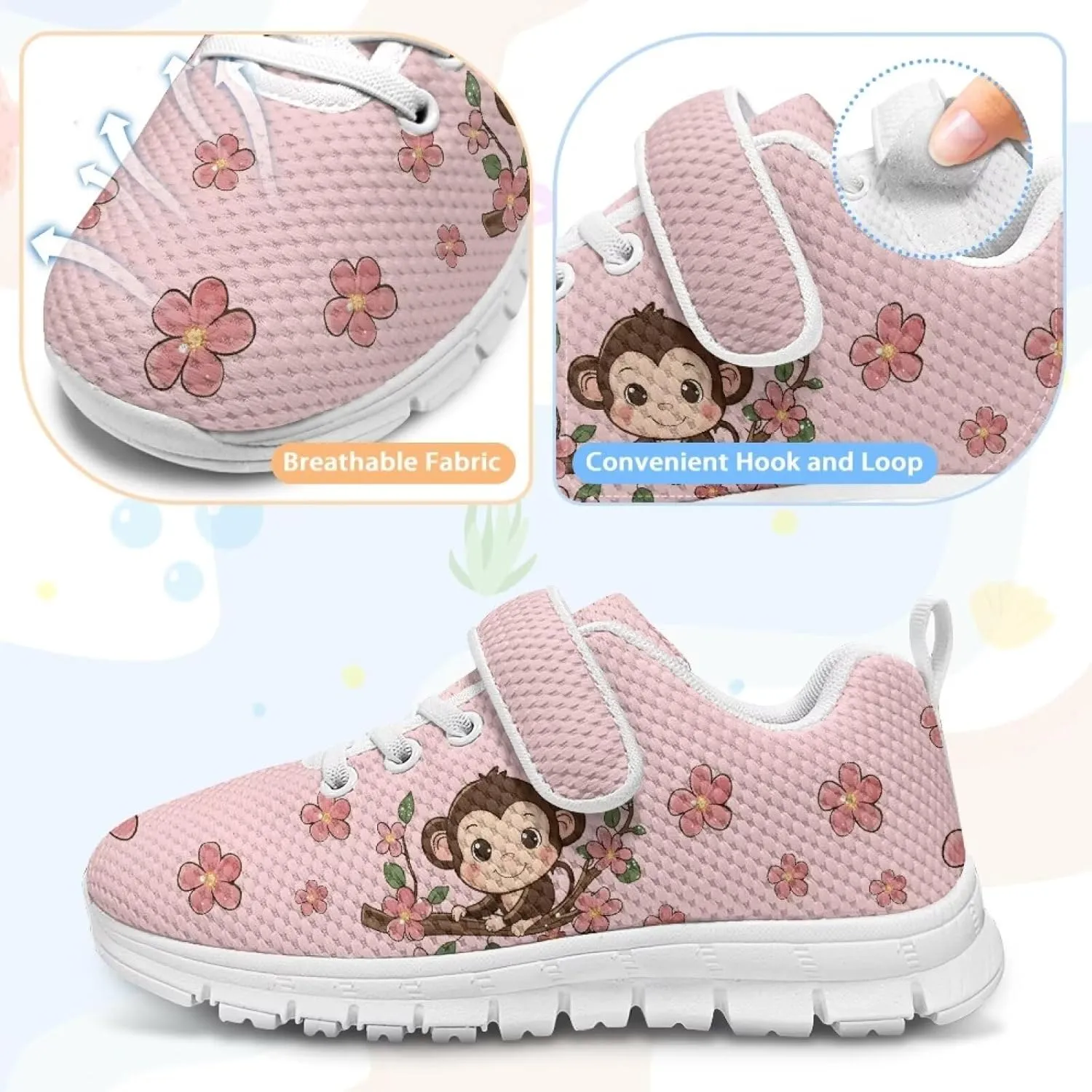 Girls Tennis Shoes Kids School Sneakers Trendy Running Athletic Shoes