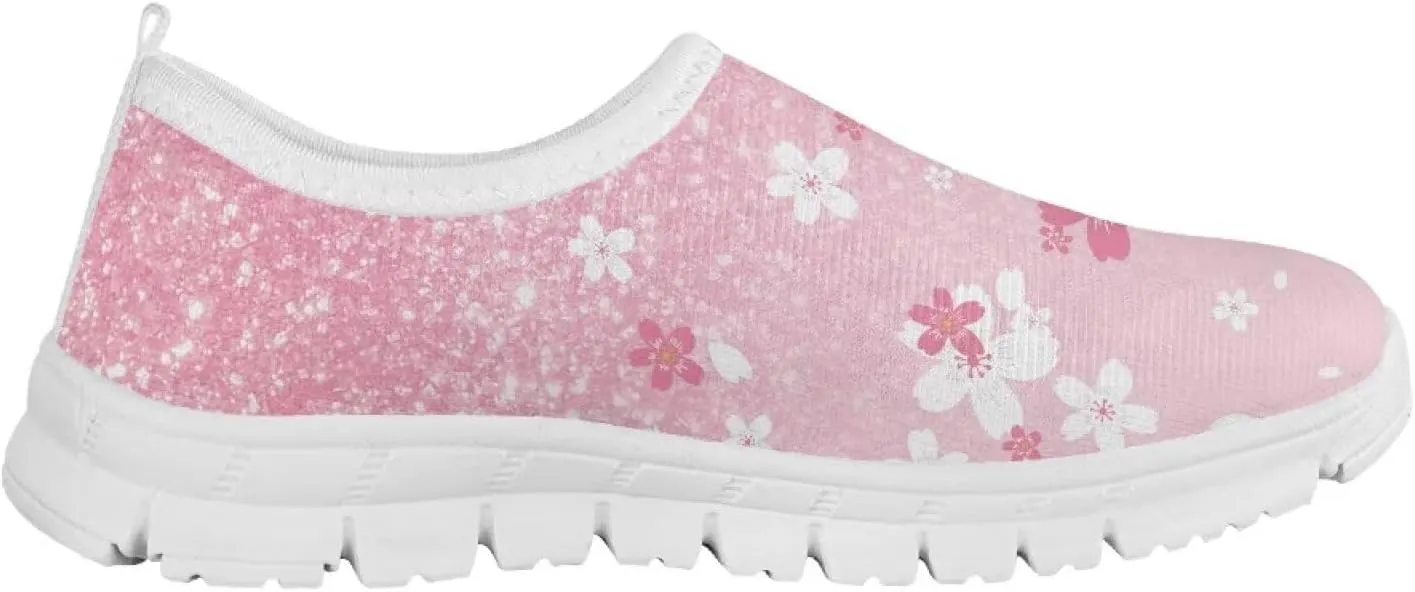 Girls Tennis Shoes Little Kids Slip On Sneakers Trendy Pattern Shoes