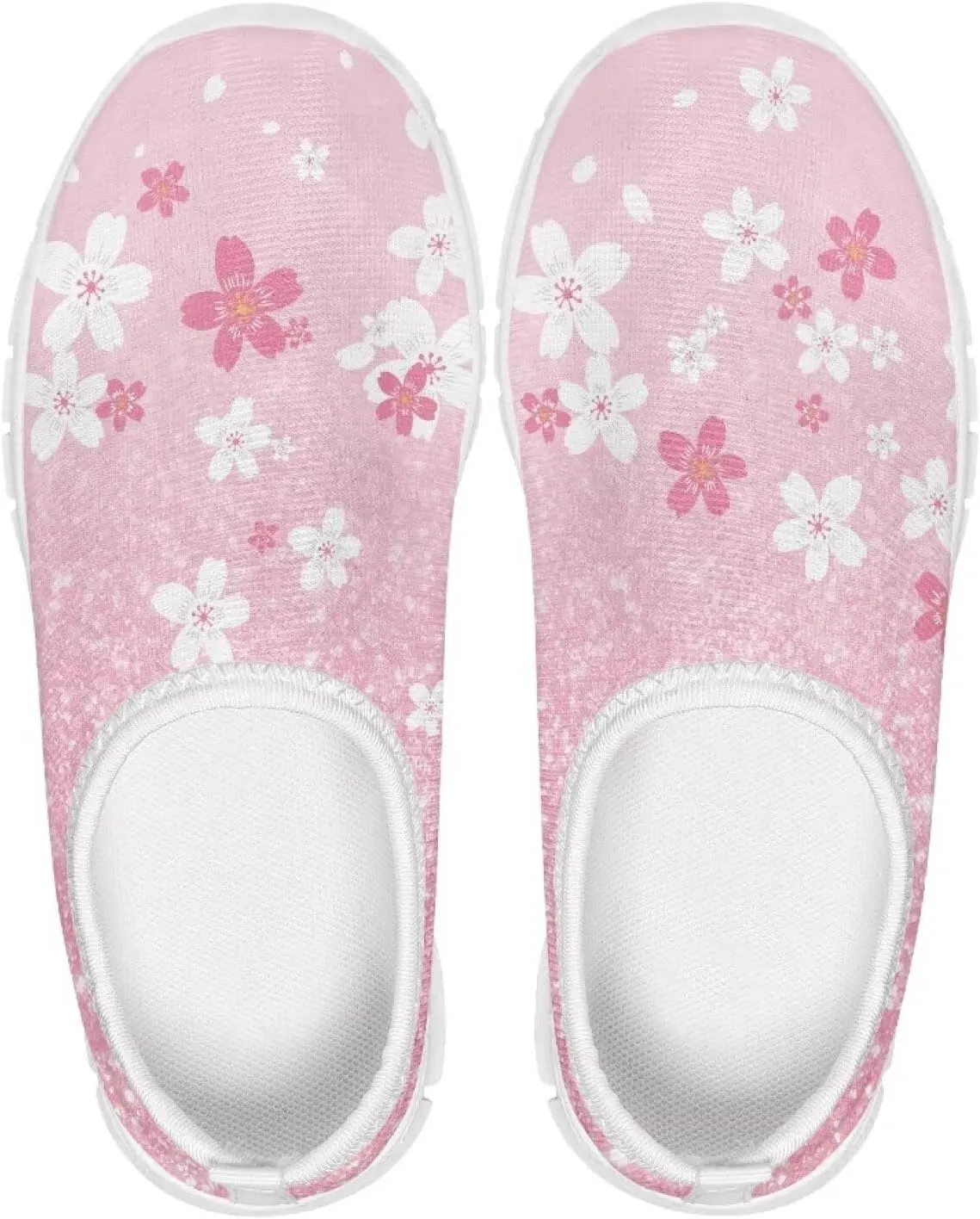 Girls Tennis Shoes Little Kids Slip On Sneakers Trendy Pattern Shoes