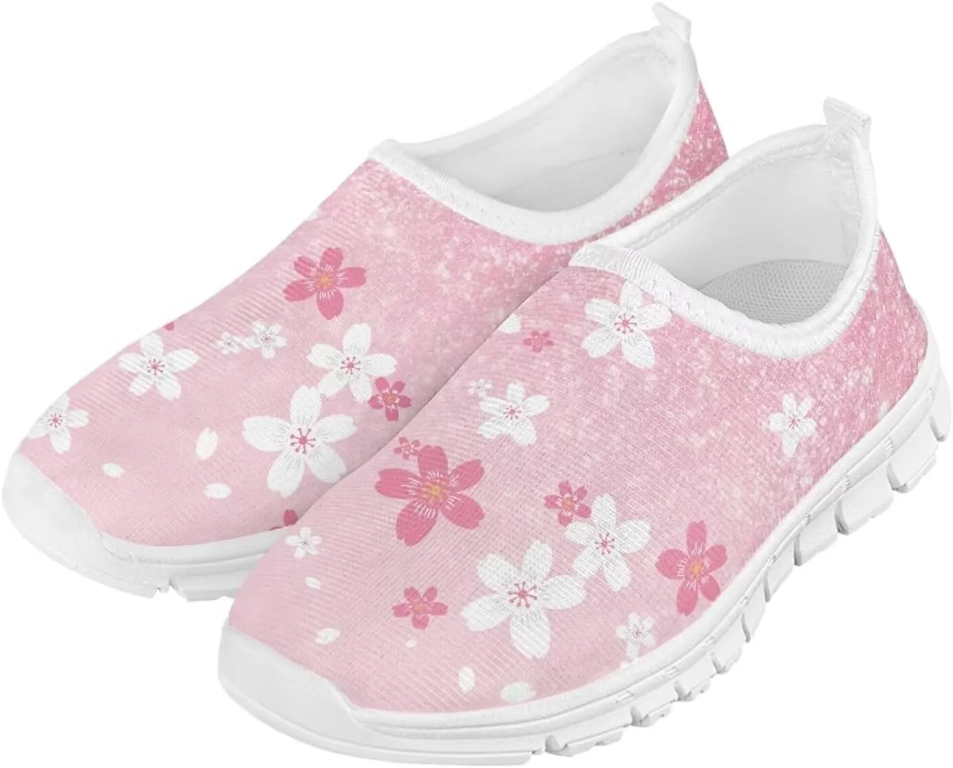 Girls Tennis Shoes Little Kids Slip On Sneakers Trendy Pattern Shoes