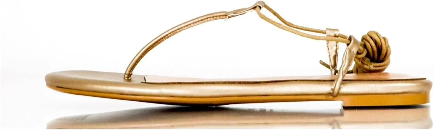 Gold Gladiator Sandals for Women – Size 14 – Lace-Up Rope Straps, Foam Sole, Summer Vacation Sandals, Extended Sizes 10-14