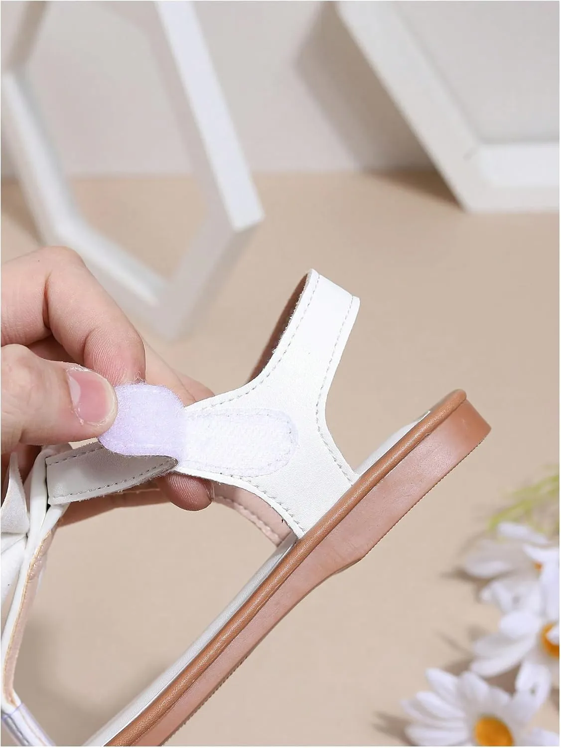 GORGLITTER Girl's Bow Thong Flat Sandals Dressy Cute Open Toe Ankle Strap Summer Vacation Sandals
