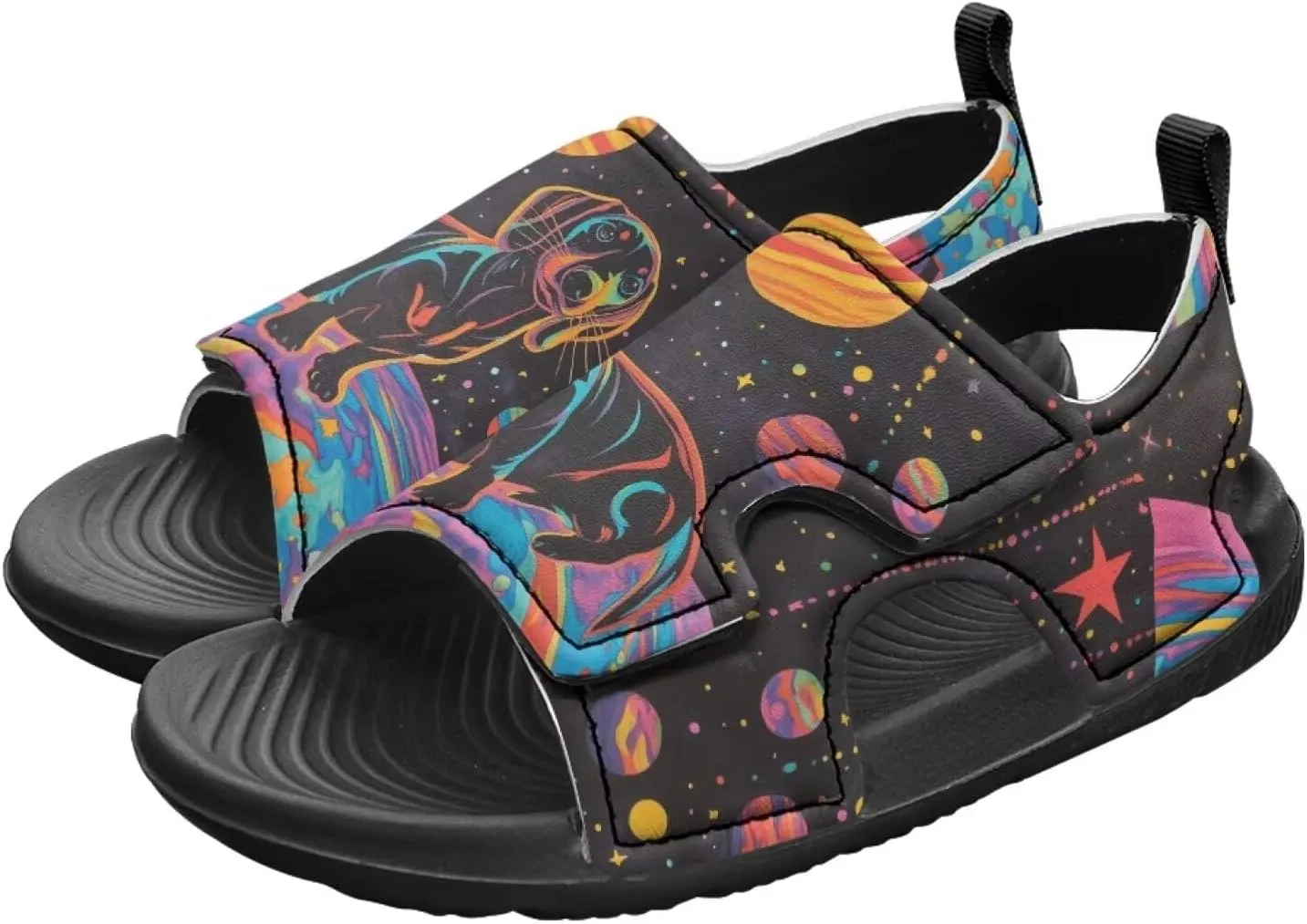 Hook and Loop Kid's Toddler Boys Sandal Open Toe Design for Vacation Sport Leather Sandals (Toddler/Little Kid)