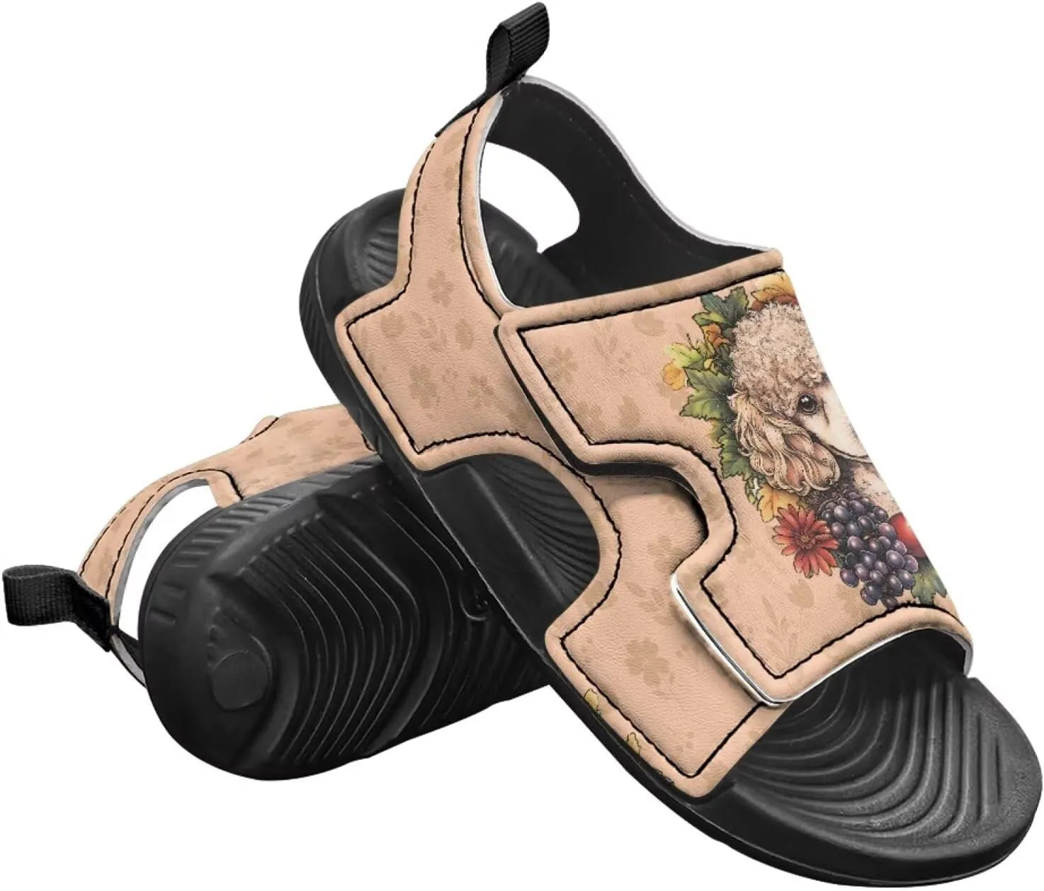Hook and Loop Kid's Toddler Boys Sandal Open Toe Design for Vacation Sport Leather Sandals (Toddler/Little Kid)