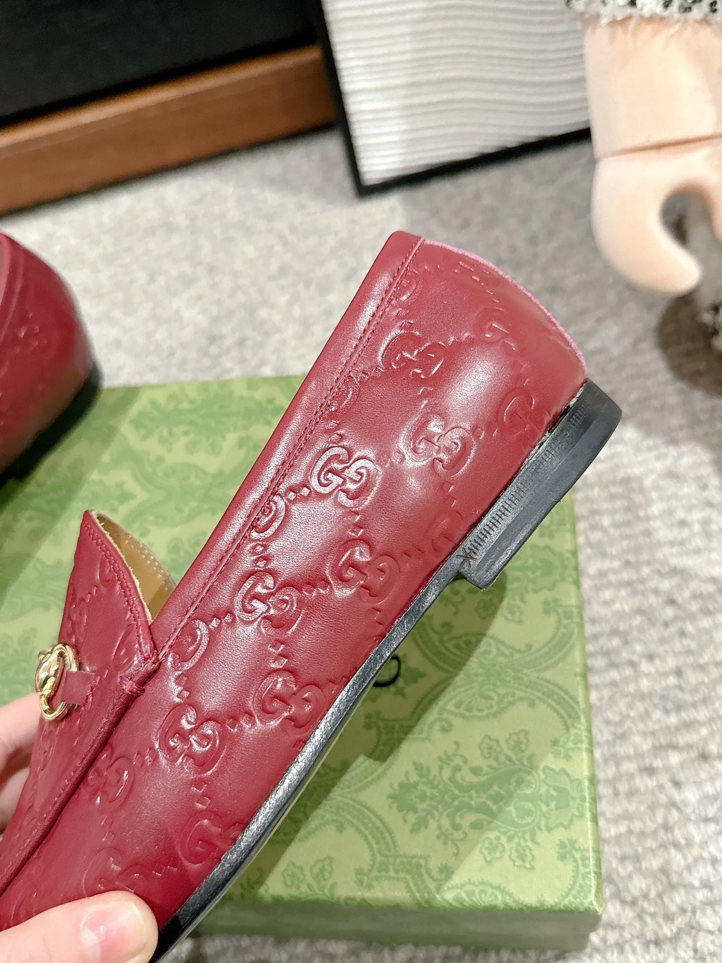 Horsebit Jordaan Loafer Red GG Leather