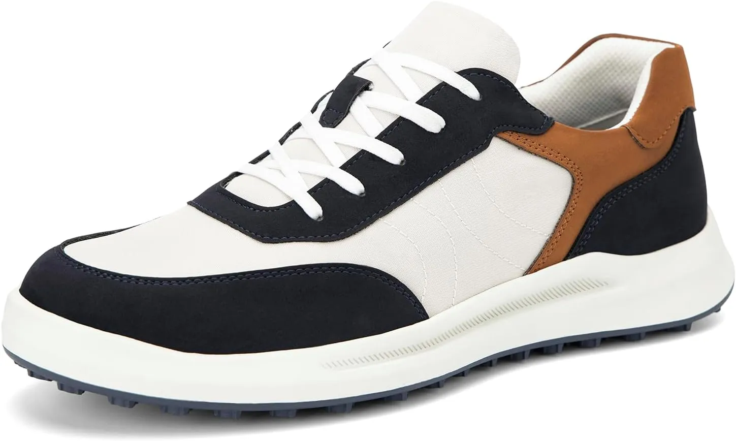 JITAI Men's Fashion Sneakers Shoes Lightweight Fashion Shoes with Wingtip Brogue & Lace-up Design Casual Business Shoes
