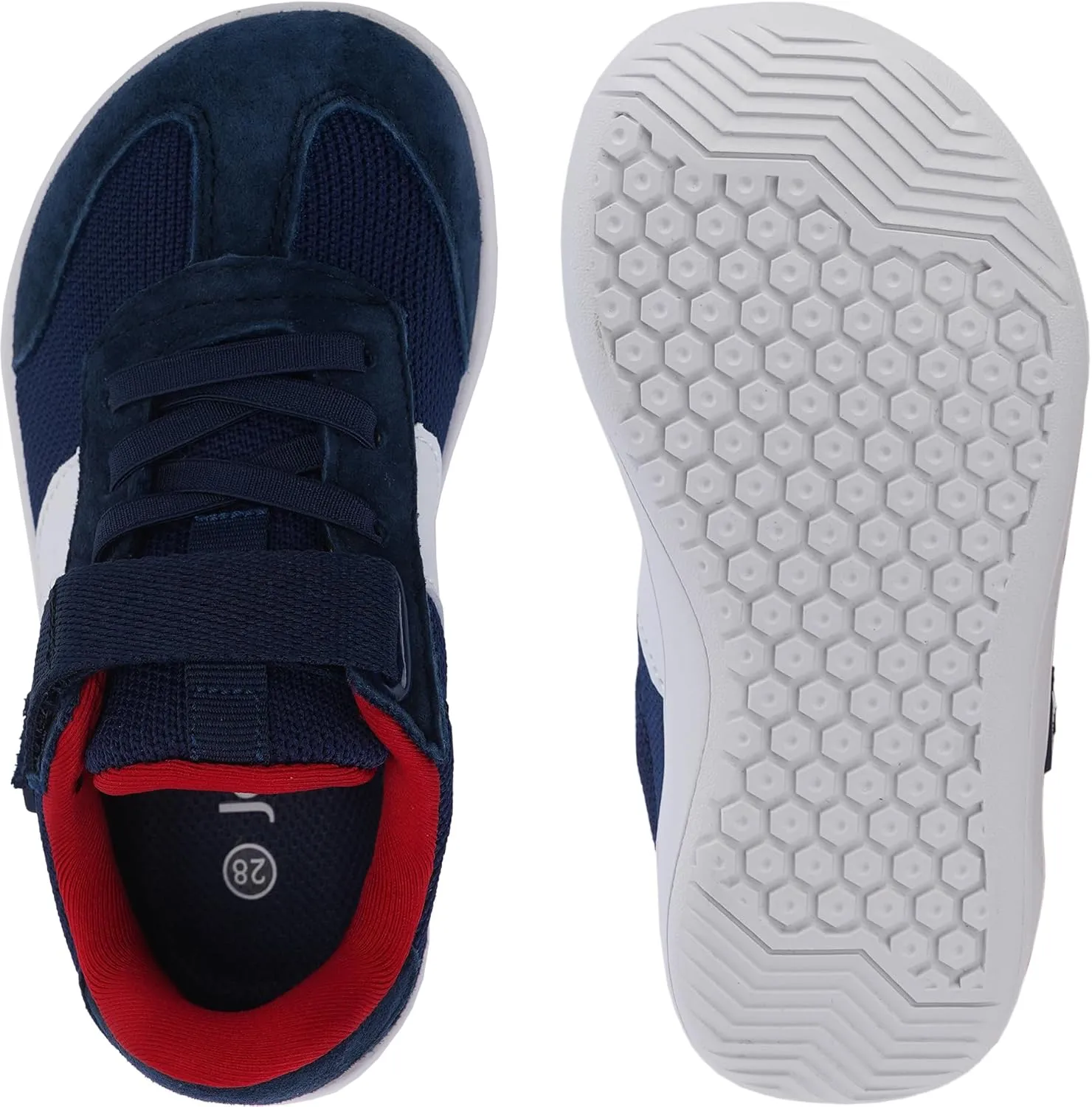 Joomra Toddler/Little Kid Wide Barefoot Shoes | Splay Naturally Minimalist Sneakers for Boys Girls | Zero Drop Sole