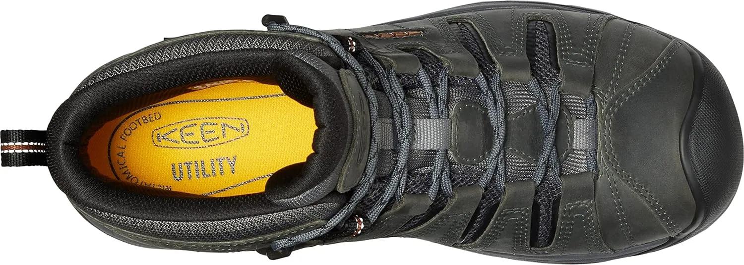 KEEN Utility Men's Flint2MidHeightSoft ToeWaterproofNon Slip Work Boot