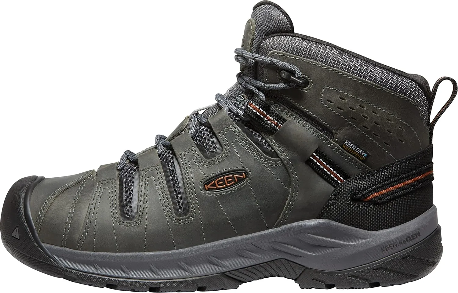 KEEN Utility Men's Flint2MidHeightSoft ToeWaterproofNon Slip Work Boot