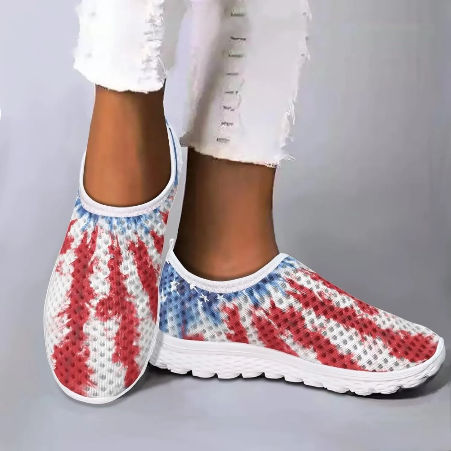 KEIAHUAN Trendy Running Shoes for Women Sneakers, Casual Lightweight Training Shoes Non-Slip Athletic Tennis Shoes