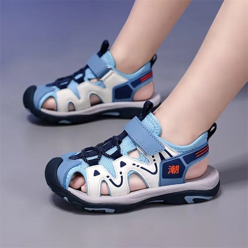 Kids Boy Closed Toe Fashion Sport Sandals for Summer Outdoor Walking Beach Vacation