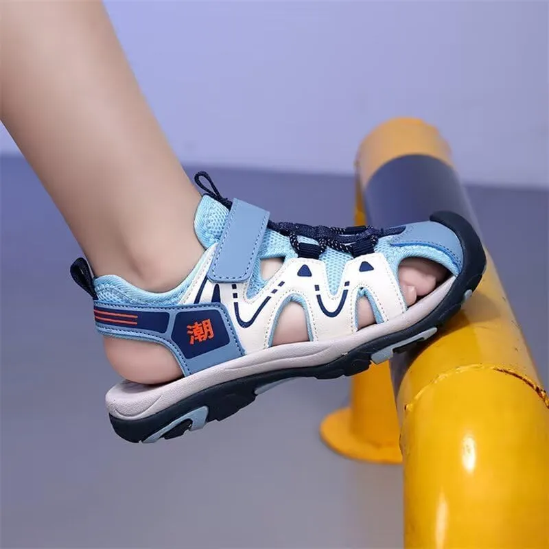 Kids Boy Closed Toe Fashion Sport Sandals for Summer Outdoor Walking Beach Vacation