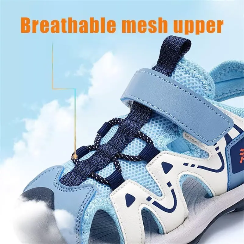 Kids Boy Closed Toe Fashion Sport Sandals for Summer Outdoor Walking Beach Vacation