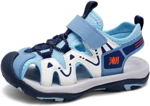 Kids Boy Closed Toe Fashion Sport Sandals for Summer Outdoor Walking Beach Vacation