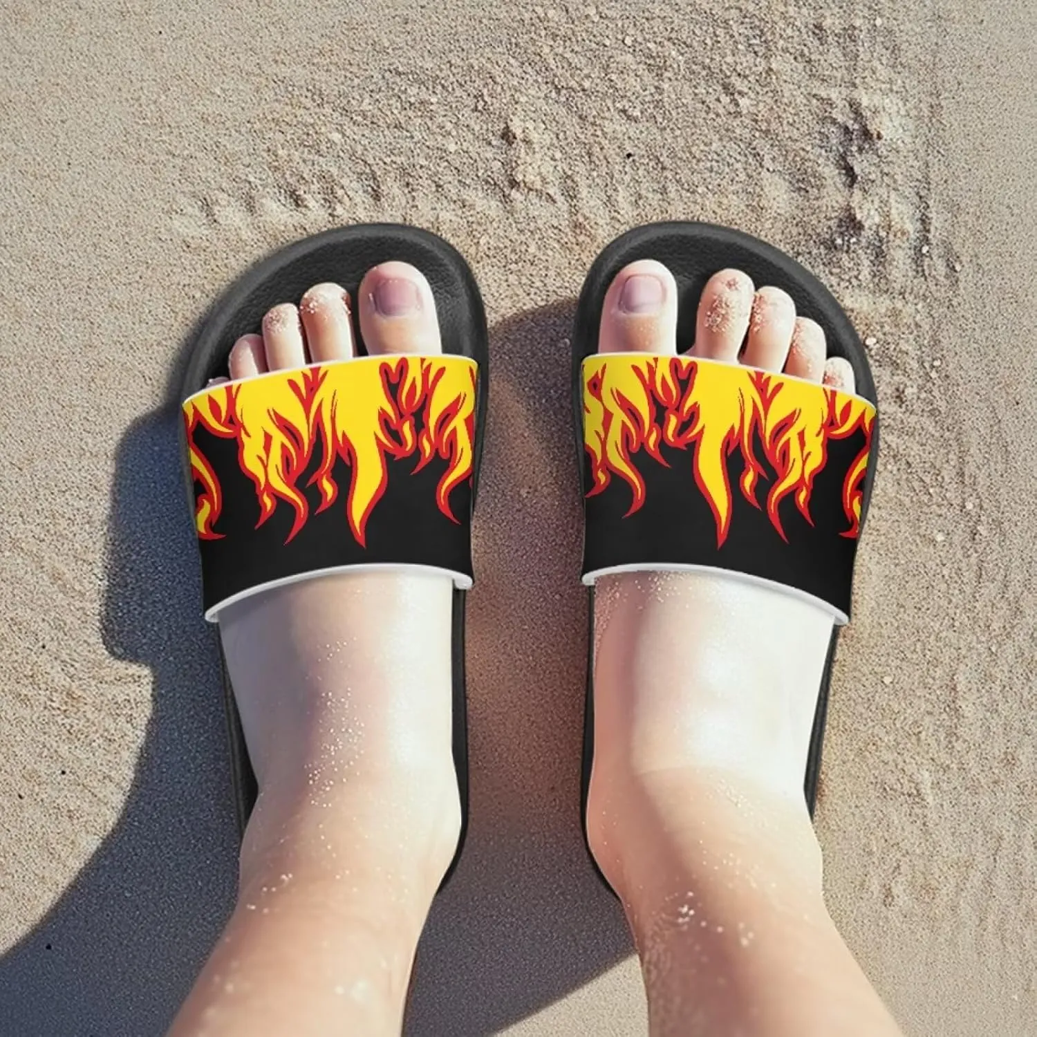 Kids Sandals Boys Quick Drying Bathroom Shower Sandal Summer Beach Pool Slippers with Non-Slip Sole