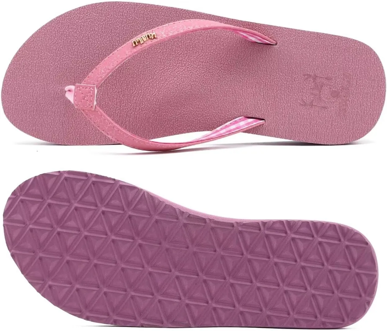 KuaiLu Womens Arch Support Flip Flops Comfortable Yoga Mat Slip on Summer Beach Walking Thong Cushion Sandals
