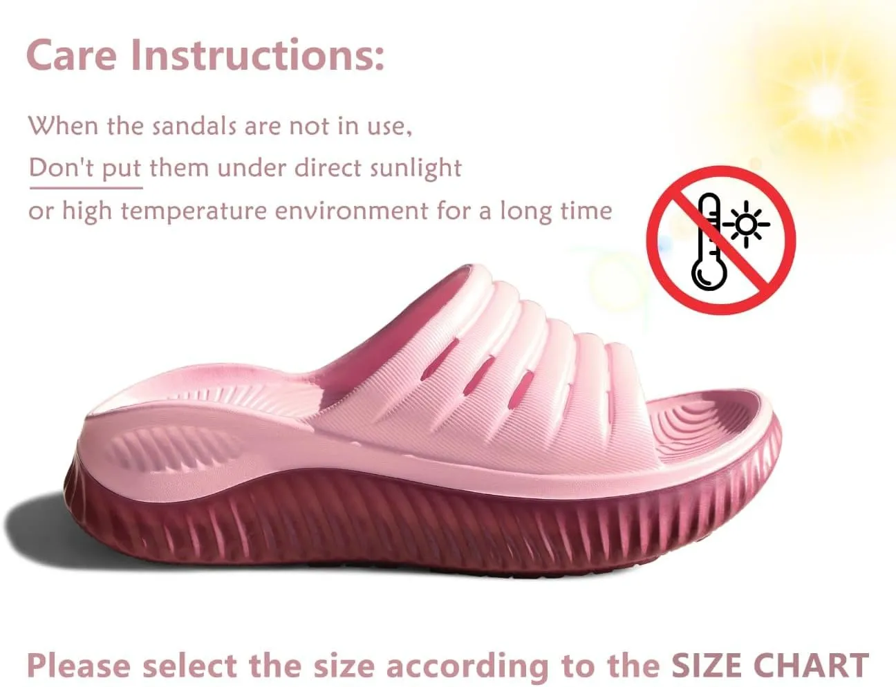 KuaiLu Womens Recovery Sandals With Comfortable Plantar Fasciitis Support,Ladies Orthotic Open Toe Sport Slides Thick Cushion Reduces Stress on Feet,Joints & Back Post-Exercise