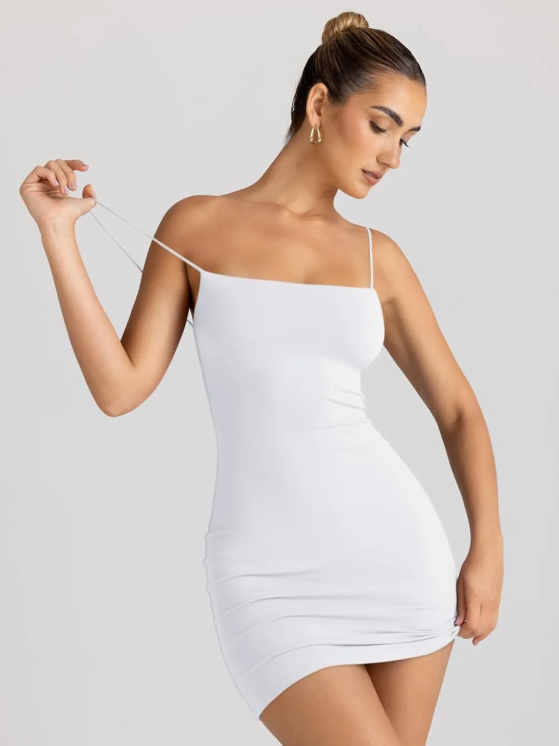 LILLUSORY Women's Mini Sexy Bodycon Dress 2025 Summer Going Out Short Party Club Dresses Beach Vacation Spring Outfits