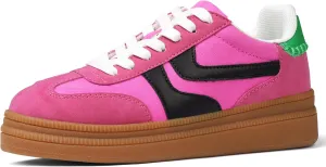 Lovee Cosee Platform Sneakers for Women Lace up Tennis Shoes Walking Dressy Comfortable Casual Fashion Retro Sneakers Vintage Shoes Street Style