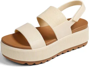 Lovee Cosee Platform Water Sandals for Women 2025 Chunky Wedge Lug Sole Open Toe Comfortable Waterproof Summer Walking Beach Vacation Essentials Dressy Trendy Shoes Resort Wear