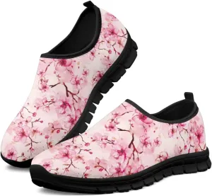 Low-Cut Flowers Print Casual Shoes for Women - Laceless Sneakers, Non-Slip Walking Shoes, Tennis Shoes, Comfortable & Stylish