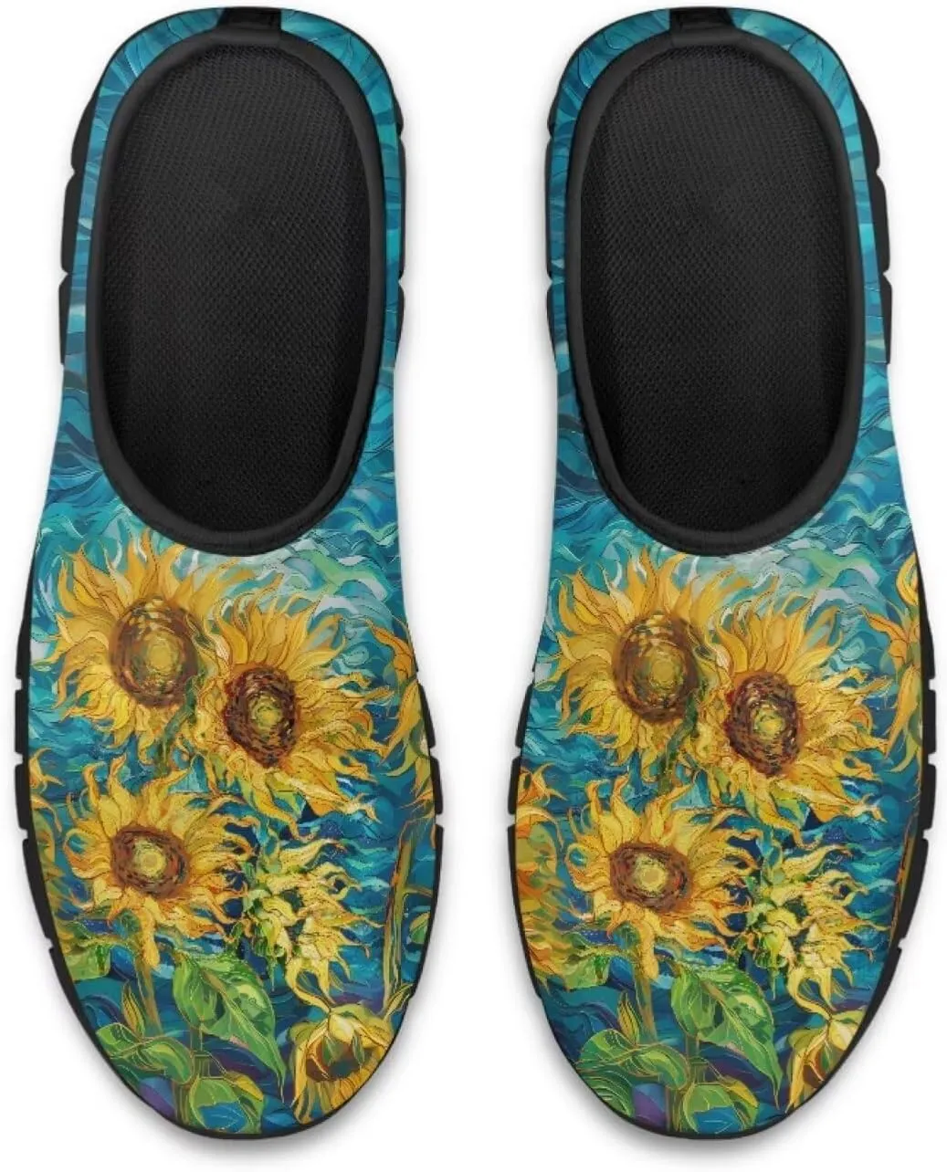 Low-Cut Flowers Print Casual Shoes for Women - Laceless Sneakers, Non-Slip Walking Shoes, Tennis Shoes, Comfortable & Stylish