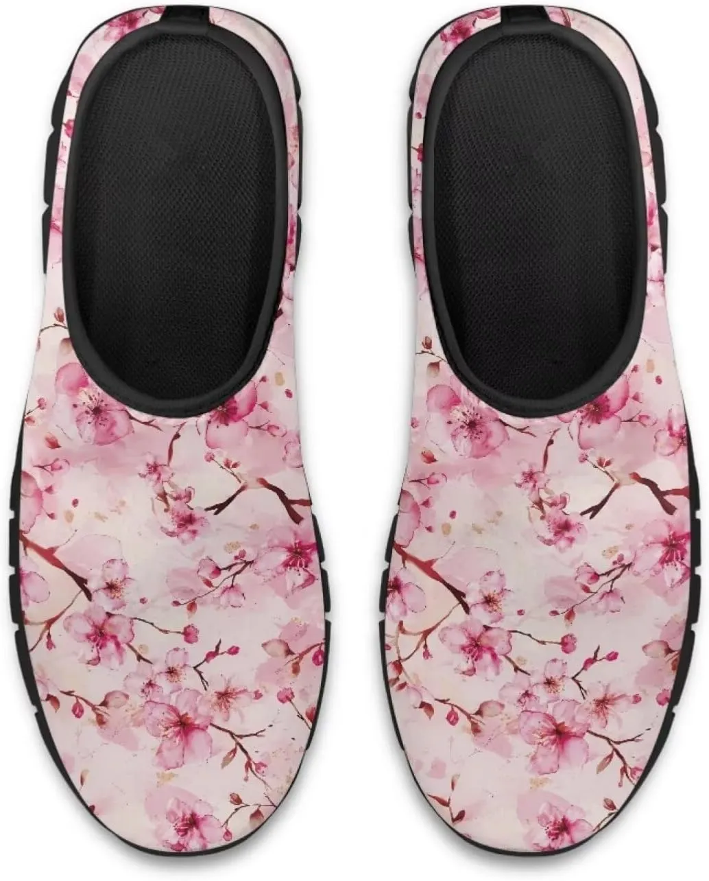 Low-Cut Flowers Print Casual Shoes for Women - Laceless Sneakers, Non-Slip Walking Shoes, Tennis Shoes, Comfortable & Stylish