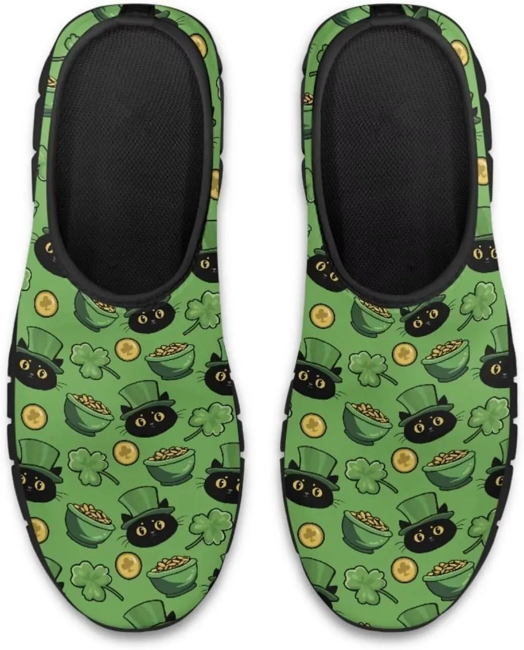 Low-Cut Saint Patrick's Day Casual Shoes - Stylish Tennis & Walking Footwear, Polyester Fabric Women's Sneakers