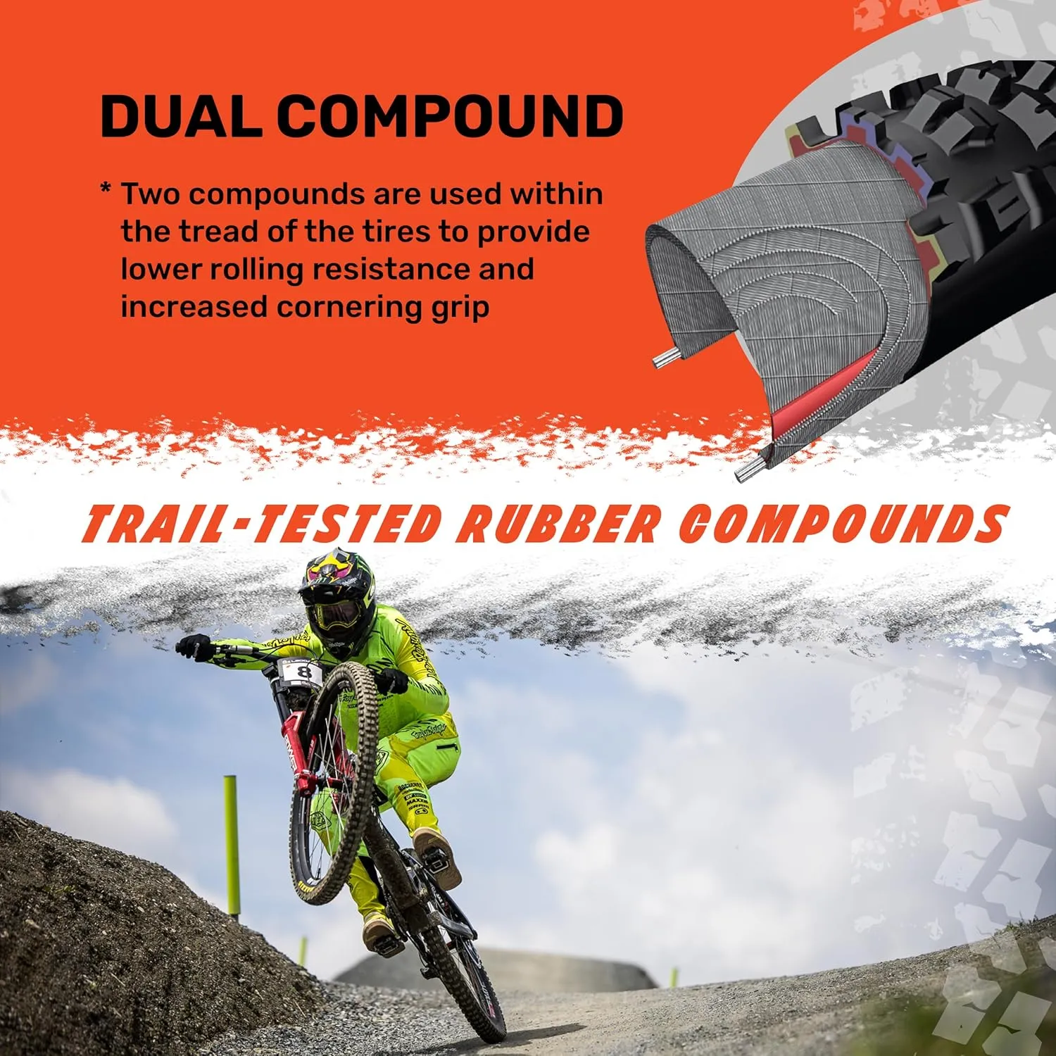 Maxxis Aggressor - Dual Compound - 29, 27.5, 26 - EXO, DD - E25 Rating, Tubeless | Primarily Intended for Rear Wheel Use