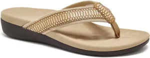 MEGNYA Womens Orthotic Flip Flops, Plantar Fasciitis Sandals for Flat Feet with Arch Support Thong Style Flip Flops, Comfortable Walking Sandals for Beach, Vacation