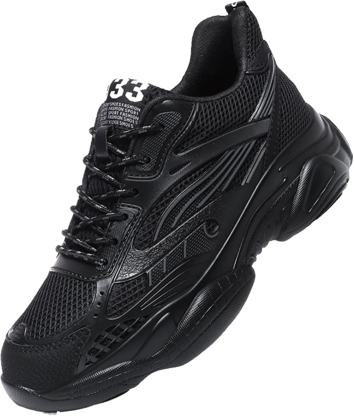 Men’s Elevator Chunky Sneakers 2.4" Height Increase – Invisible Height Boost Athletic Shoes – Fashion Thick-Soled Sport Sneakers – Breathable Walking & Gym Shoes for Casual and Streetwear