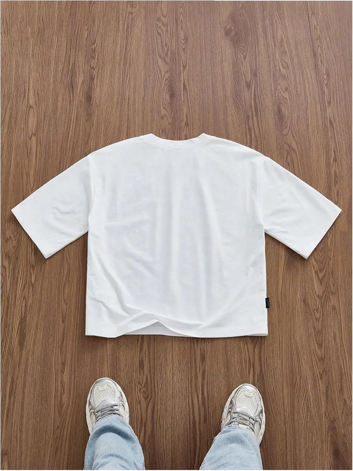 Men's Graphic T Shirt Short Sleeve Crew Neck Loose Tee Tops Trendy Streetwear