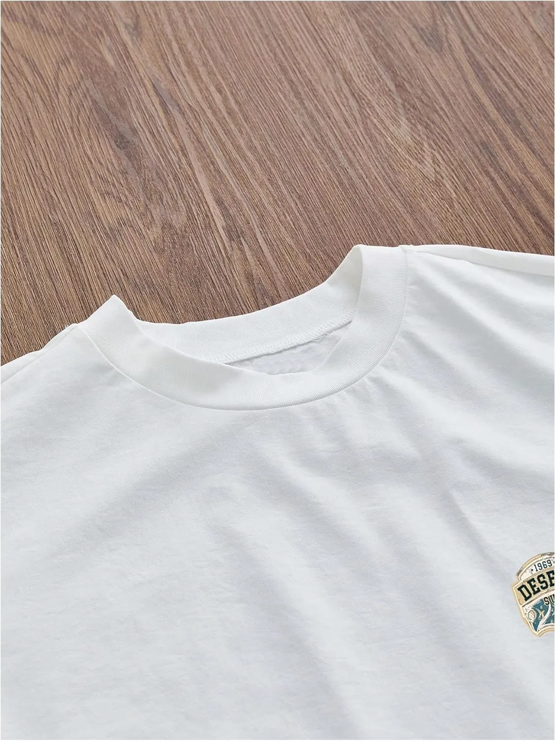 Men's Graphic T Shirt Short Sleeve Crew Neck Loose Tee Tops Trendy Streetwear