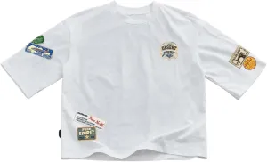 Men's Graphic T Shirt Short Sleeve Crew Neck Loose Tee Tops Trendy Streetwear