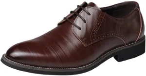 Mens Oxford Shoes Business Leather Casual Lace Up Breathable Loafers Flats Driving Formal Tuxedo Shoes for Men Comfortable