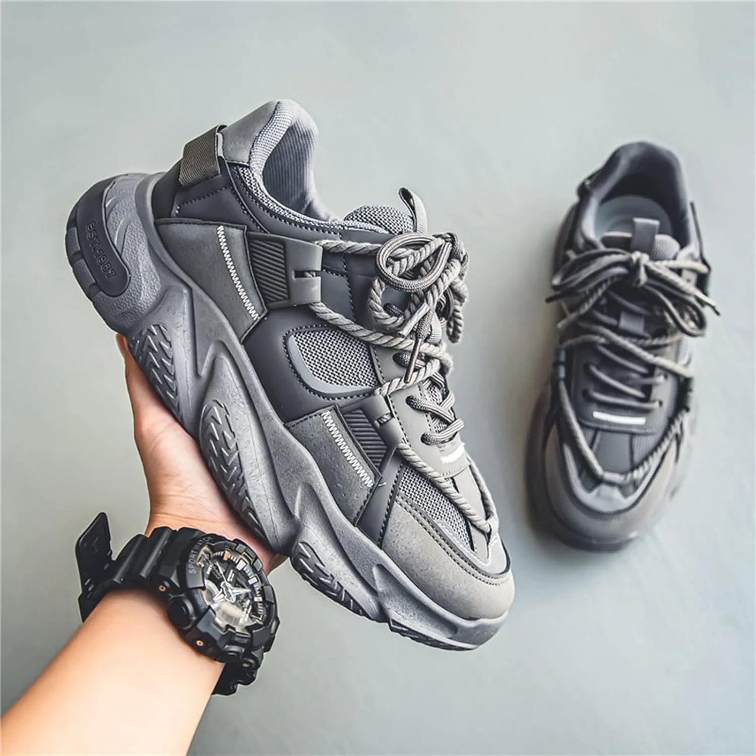 Mens Running Tennis Walking Shoes Cushioning Mens Sneakers Workout Casual Sports Shoes for Men