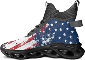 Men's Shoes High Top Blade Shoes Non Slip Athletic Sneakers for Running, Fitness