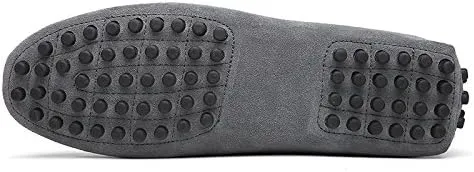 Men's Suede Leather Penny Loafers, Casual Driving Moccasins, Slip-On Boat Shoes,Big Sizes