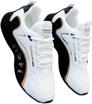 Men's Trendy Sneakers, Comfy Non Slip Casual Soft Sole Shoes for Men's Outdoor Activities
