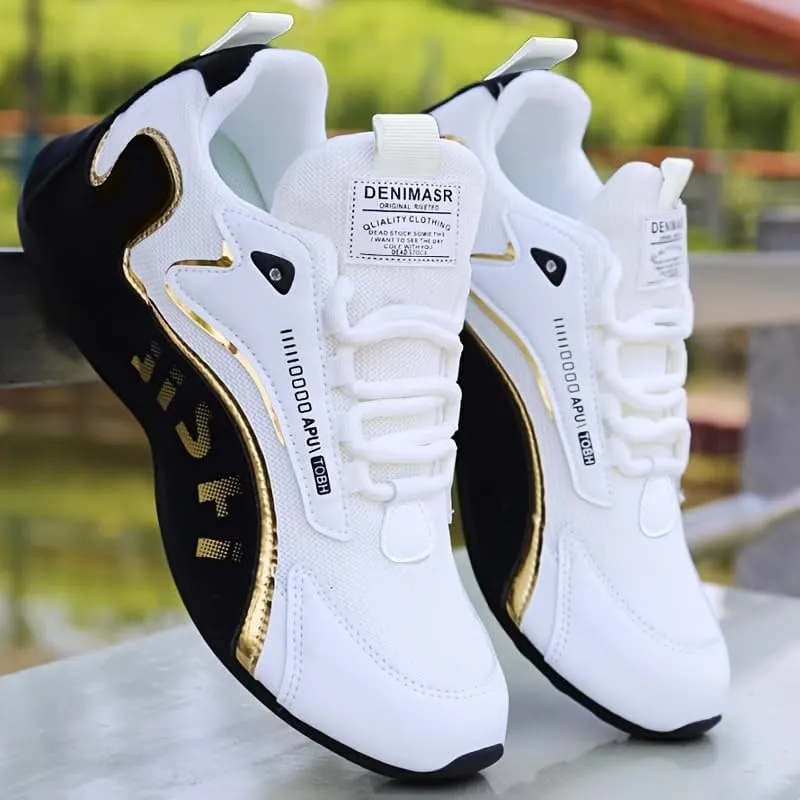 Men's Trendy Sneakers, Comfy Non Slip Casual Soft Sole Shoes for Men's Outdoor Activities
