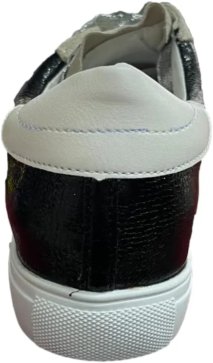 Multi-Fabric Lace-Up Fashion Sneaker