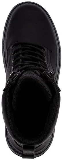 Nautica Mens Casual Lace Up Ankle Boots High Water & Slip Resistant Outdoor Lightweight Utility Leather Shoes for Work, Winter, Walking, Construction.