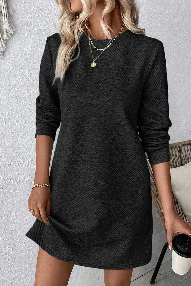 OCSTRADE Womens Summer Shift Dresses Casual Textured Short Sleeve T Shirt Dress Trendy Girls 2025 Vacation Going Out Outfits