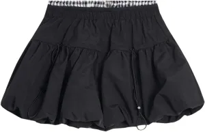 OCUH Bubble Skirt Y2K Elastic High Waisted Puffy Mini Short Skirt Balloon Skirts Cutecore Fairy Streetwear