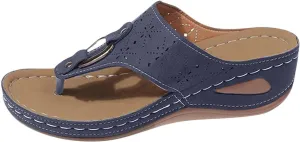 Orthopedic Sandals for Women 2025 Spring Platform Sandal Fashion Wedges Slip On Flip Flops Casual Comfortable Open Toe Dressy Summer Beach Shoes for Vacation